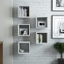 HANAH HOME Zidna polica Box White - slika 2
