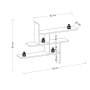 HANAH HOME Zidna polica Germen Oak - slika 5