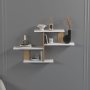 HANAH HOME Zidna polica Sitil White Oak - slika 2