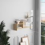 HANAH HOME Zidna polica Hisar White Oak - slika 4