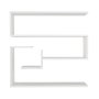 HANAH HOME Zidna polica Confier White - slika 5