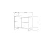 HOME LINE Konzola Sedef Sapphire Oak - slika 4