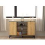 HOME LINE Konzola Ebin Sapphire Oak Black - slika 1