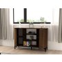HOME LINE Konzola Erke Walnut Black - slika 3