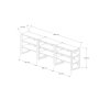 HOME LINE Konzola Prof Walnut - slika 4