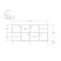 HOME LINE Konzola Umay Sapphire Oak - slika 5