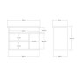 HOME LINE Cipelarnik Furnas Sapphire Oak - slika 5