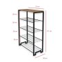 HOME LINE Polica za cipele Nancy Atlantic Pine Black - slika 5