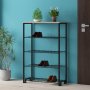 HOME LINE Polica za cipele Nancy Atlantic Pine Black - slika 1