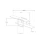 HANAH HOME Zidna polica Mone White - slika 5