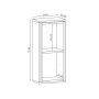 HANAH HOME Zidna polica Zera Sapphire Oak Anthracite - slika 5
