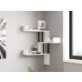 HANAH HOME Zidna polica Bombe White - slika 3
