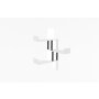HANAH HOME Zidna polica Bombe White - slika 1