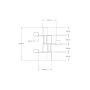 HANAH HOME Zidna polica Bombe White - slika 4