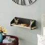 HANAH HOME Zidna polica Long Arm Black - slika 2
