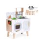ECO TOYS Drvena kuhinja za decu retro sa rernom, šporetom, sudoperom i priborom - slika 1