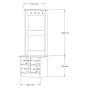 HOME LINE Čiviluk Fasitano Sapphire Oak - slika 4