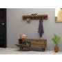HOME LINE Cipelarnik sa čivilukom Rupa Walnut - slika 2