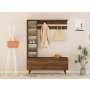 HOME LINE Čiviluk Hale Walnut - slika 1
