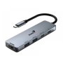 GENIUS UH-500 5-in-1 USB Hub srebrni - slika 1