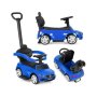 ECO TOYS Guralica sa interaktivnim volanom i ručkom Mercedes C Class plava boja - slika 1