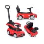 ECO TOYS Guralica sa interaktivnim volanom i ručkom Mercedes C Class crvena boja - slika 1