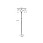 OPVIQ Podna lampa Gonca 3 534LUN4531 - slika 5