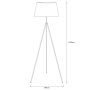 OPVIQ Podna lampa Tripod 4053 - slika 3