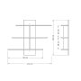 HANAH HOME Zidna polica Lale White - slika 4