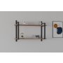 HANAH HOME Zidna polica Abat Walnut - slika 3