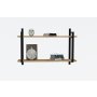 HANAH HOME Zidna polica Abat Walnut - slika 4