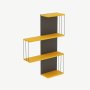 HANAH HOME Zidna polica Cambel Yellow - slika 1