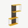 HANAH HOME Zidna polica Destan Yellow - slika 1