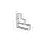 HANAH HOME Zidna polica Piramit White - slika 3