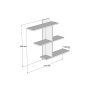 HANAH HOME Zidna polica Bahro Sapphire Anthracite - slika 4