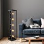 OPVIQ Podna lampa Kafes 13746 Black - slika 2