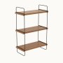 HANAH HOME Zidna polica Pulalis Walnut - slika 1