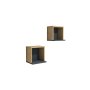 HANAH HOME Zidna polica Sevima Sapphire Anthracite - slika 1