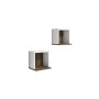 HANAH HOME Zidna polica Sevima White Walnut - slika 1