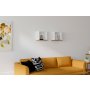 HANAH HOME Zidna polica Sevima White Walnut - slika 2