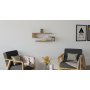 HANAH HOME Zidna polica Eldo Walnut - slika 2