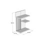 HANAH HOME Zidna polica Nezma White Walnut - slika 4