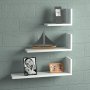HANAH HOME Zidna polica Atlas White - slika 1
