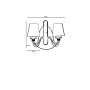 OPVIQ Zidna lampa Berfin 7758 2AP - slika 5