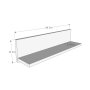 HANAH HOME Zidna polica Shelf Walnut White - slika 5