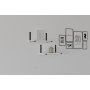 HANAH HOME Zidna polica Lama White - slika 1
