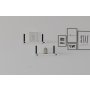 HANAH HOME Zidna polica Lama White - slika 2