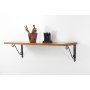 HANAH HOME Zidna polica Senfoni Ferforje Walnut - slika 1