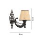 OPVIQ Zidna lampa Gloria Coral Natural Black - slika 5