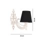 OPVIQ Zidna lampa Gloria Black White - slika 4